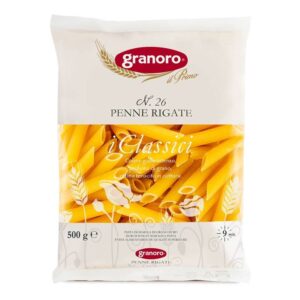 Granoro Penne Rigate – Pasta di semola – Pedana da 50 pezzi