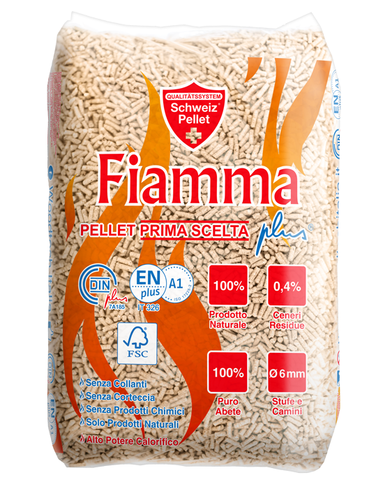 Confezione pellet Pellet Fiamma – 1 bancale da 66 sacchi da 15 kg