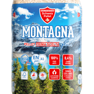 Confezione pellet Pellet Montagna – 1 bancale da 72 sacchi da 15 kg